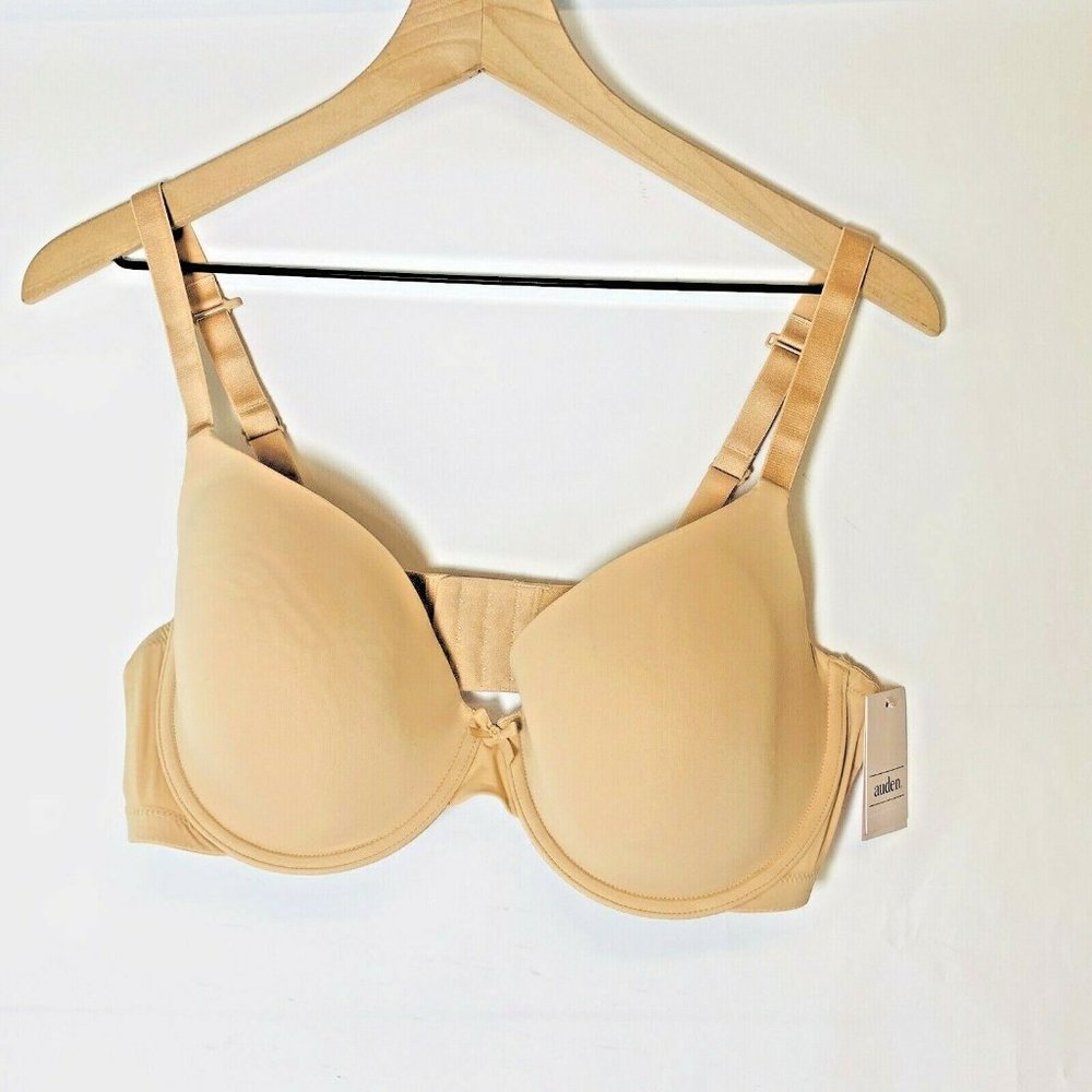 Auden Demi Coverage Push Up T-Shirt Bra 38D Smooth